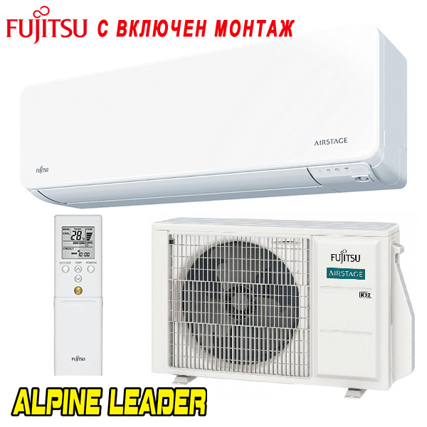 Хиперинверторен климатик Fujitsu ASEH07KGTG/ AOEH07KGCG WiFi, 7 000 BTU, Клас А+++