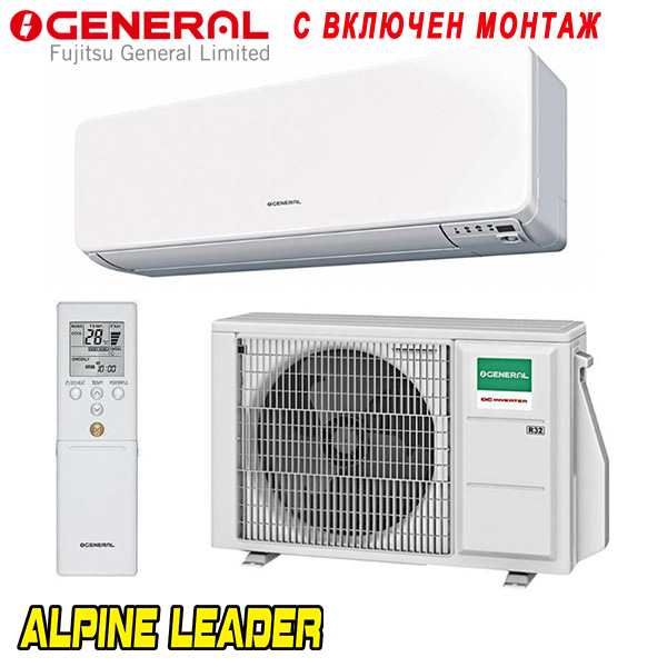 Хиперинверторен климатик Fujitsu General ASHH12KGTG/ AOHH12KGCG WiFi, 12 000 BTU, Клас А+++