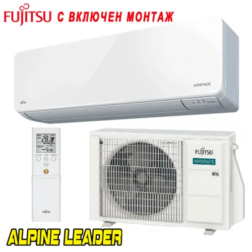 Инверторен климатик Fujitsu ASYG12KMCEN/ AOYG12KMCEN Nordic Airstage, 12 000 BTU, Клас А++
