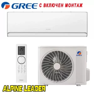 Инверторен климатик Gree Airy GWH09AVCXB-K6DNA1B-I / GWH09AVCXB-K6DNA1B-O, 9 000 BTU, Клас А+++