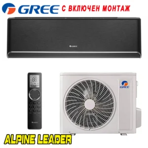 Инверторен климатик Gree Black Airy GWH18AVDXE-K6DNA1A-I / GWH18AVDXE-K6DNA1A-O, 18 000 BTU, Клас А++